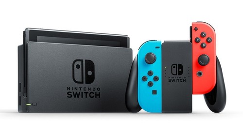 Nintendo switch blu rosso neon - nintendo, blu/rosso